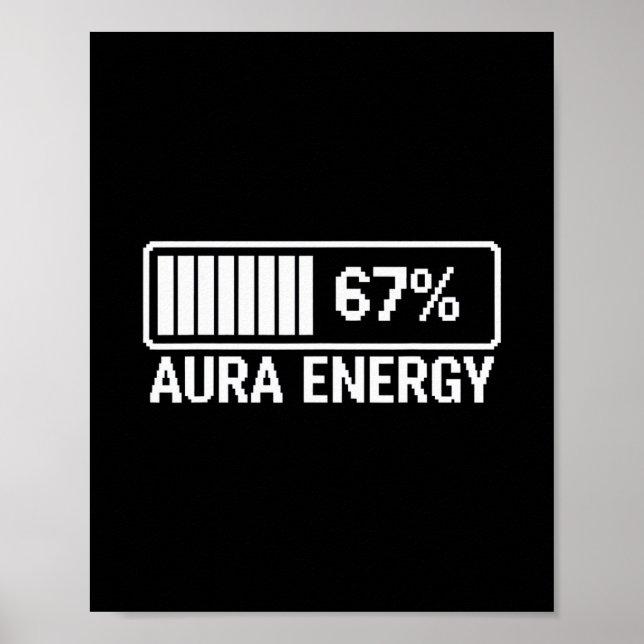Aura Energy At 67 Six Seven Meme  Poster (Front)