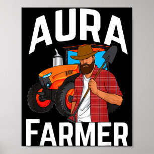 Aura Farmer Funny Meme  Poster