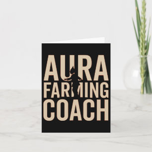 Aura Farming Coach Boat Racing Kid Meme Halloween Card