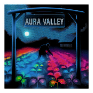 Aura Farming Colorful Valley Poster