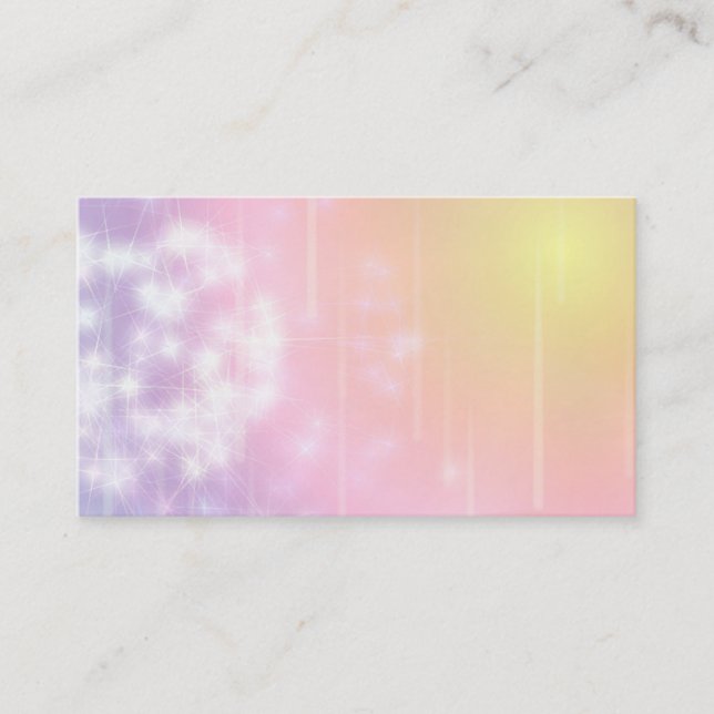 Aura Light Sparkle Psychic Chakra Business Cards (Front)