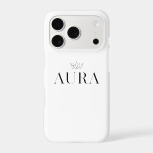AURA - Luxury Minimal Crown iPhone 17 Pro Case