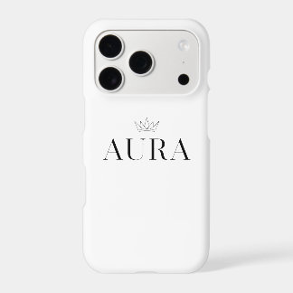 AURA - Luxury Minimal Crown iPhone 17 Pro Case
