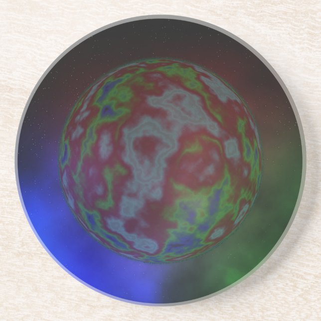 Aura Of A Planet, Sandstone Coaster (Front)