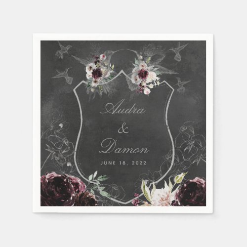 Aura Of Night Wedding Cocktail Napkins