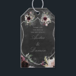 Aura Of Night Wedding Long Favor Gift Tags<br><div class="desc">As the day comes to an end, so begins the Aura Of Night. A watercolour and pencil sketch on charcoal paper featuring the matrimonial vows of hummingbirds hovering over a crest of everlasting love. Customizable for any occasion, this collection contains every stationery item you’ll need to seamlessly create a comprehensive...</div>