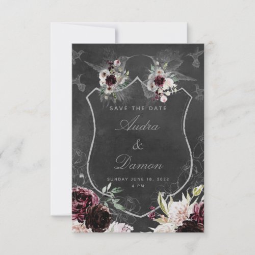 Aura Of Night Wedding Save The Date Card