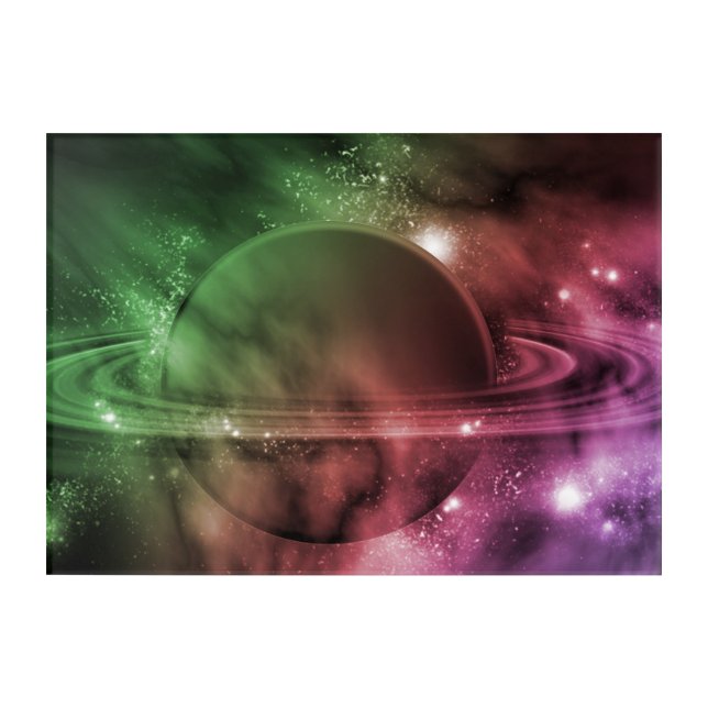 Aura Saturn Acrylic Print (Front)
