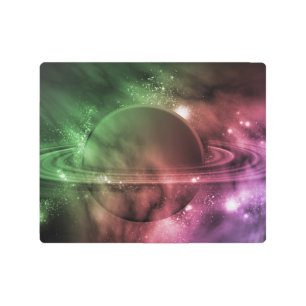 Aura Saturn Metal Print