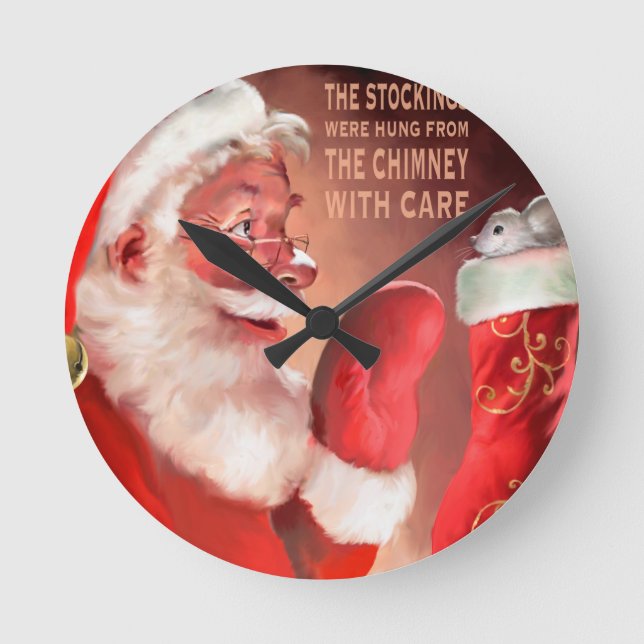 AURA The Stockings.jpg Round Clock (Front)