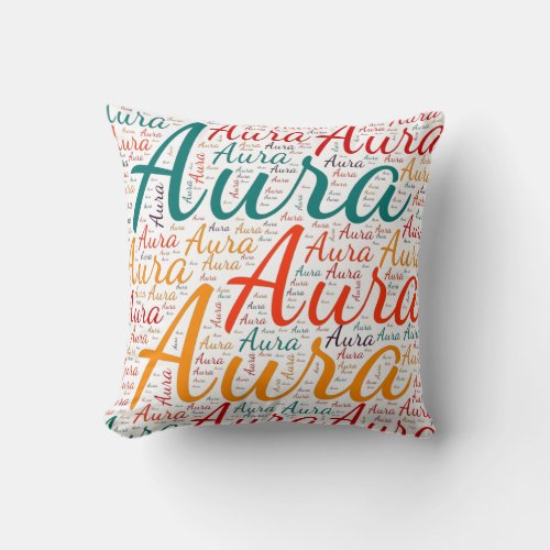 Aura Throw Pillow