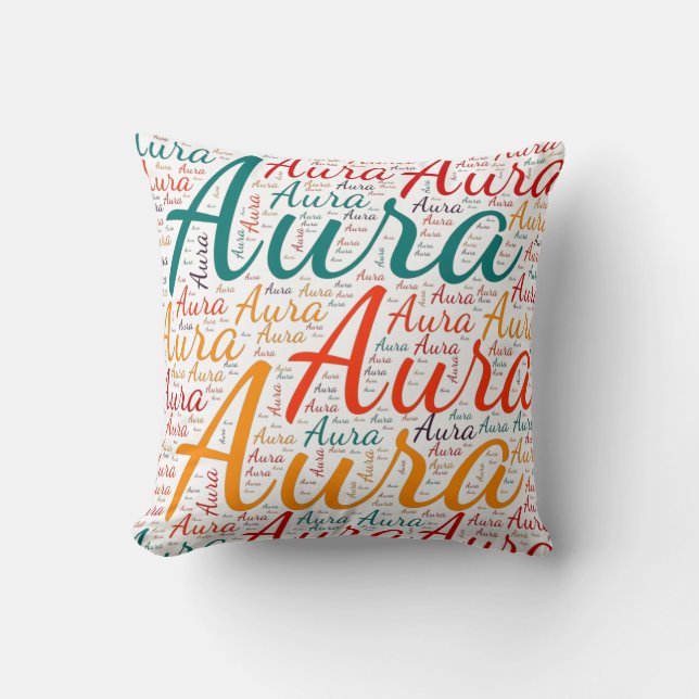 Aura Throw Pillow (Front)