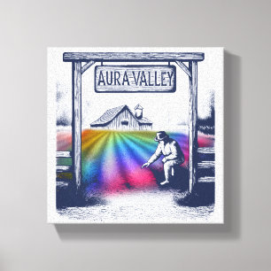 Aura Valley Farm Canvas Print