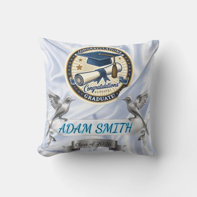 AuraGrad Elite Throw Pillow 2026 (Front)