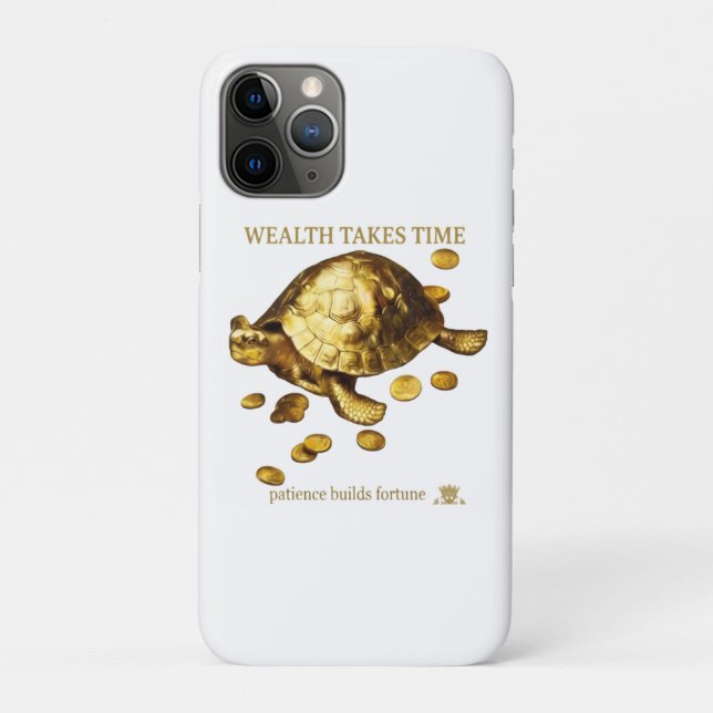 AURALUXY™ Golden Turtle – Wealth Mindset Case-Mate iPhone Case (Back)