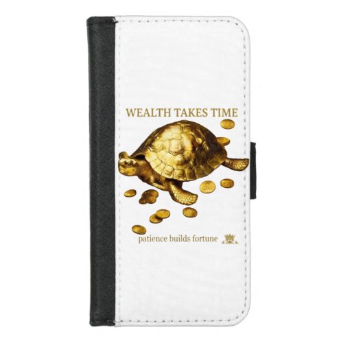 AURALUXY™ Golden Turtle – Wealth Mindset iPhone 8/7 Wallet Case