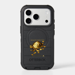 AURALUXY™ Golden Turtle – Wealth Mindset iPhone 17 Pro Case