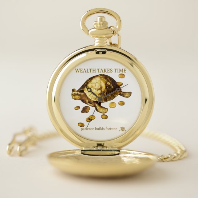 AURALUXY™ Golden Turtle – Wealth Mindset Pocket Watch (Inside)
