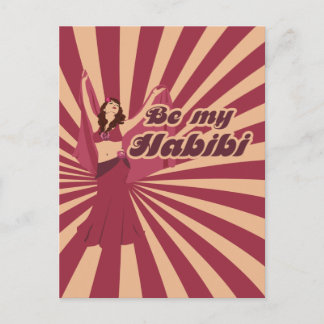 Aurdrey Love Be my Habibi Postcard