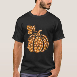 Aureate Fall Autumn Polka Dot Pumpkin Internationa T-Shirt