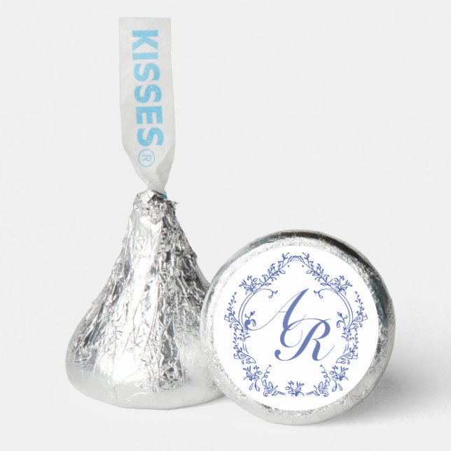 AURELIA Chinoiserie Something Blue Bridal Shower Hershey®'s Kisses® (Front)