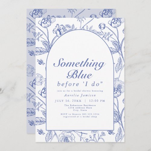 AURELIA Chinoiserie Something Blue Bridal Shower Invitation