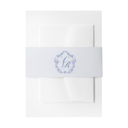 AURELIA Chinoiserie Something Blue Bridal Shower Invitation Belly Band