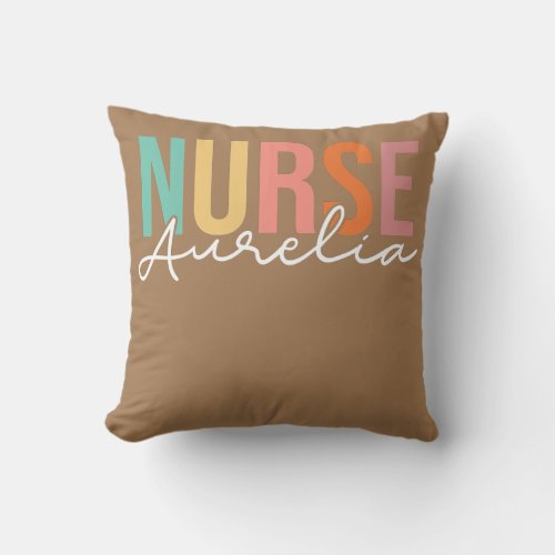 Aurelia Medical Stethoscope Doctor Nurse Custom Throw Pillow