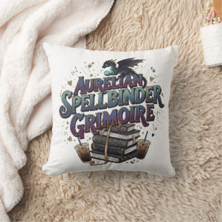 Aurelian Spellbinder Grimoire Throw Pillow