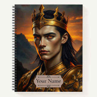 Aurelius the Solar Flame Personalized Fantasy Notebook
