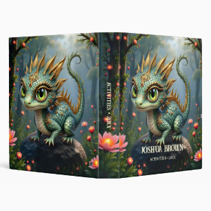 Auren – Little Emerald Forest Dragon 3 Ring Binder