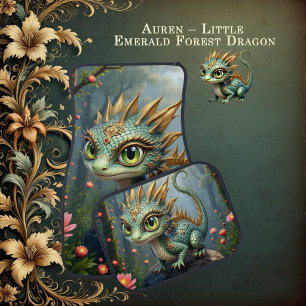 Auren – Little Emerald Forest Dragon Car Floor Mat