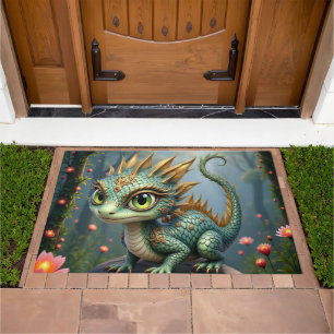 Auren – Little Emerald Forest Dragon Doormat