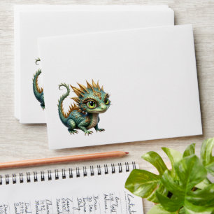 Auren – Little Emerald Forest Dragon Envelope