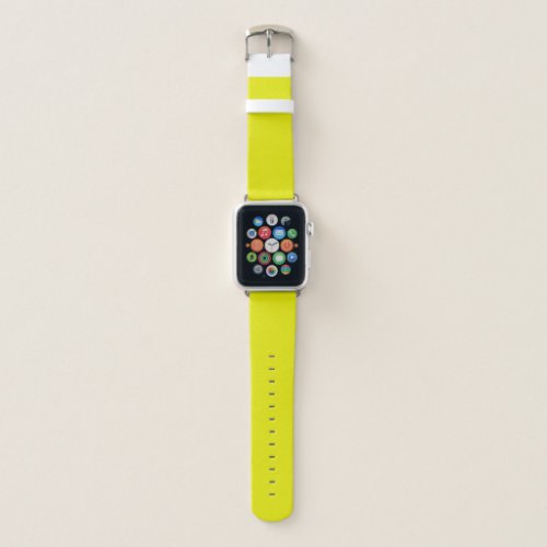 Aureolin solid color  apple watch band