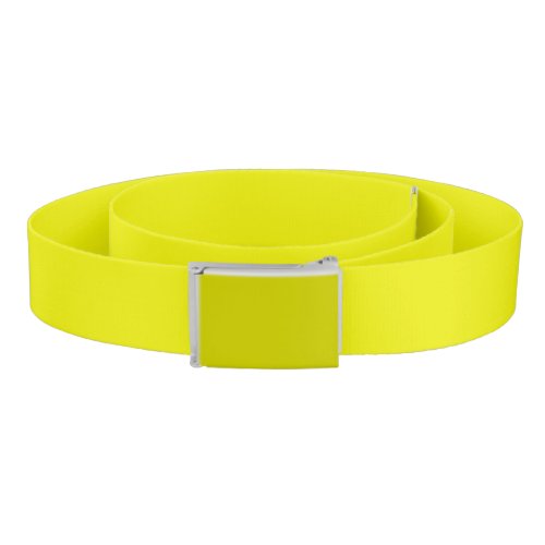 Aureolin solid color  belt