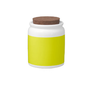 Aureolin (solid color)  candy jar