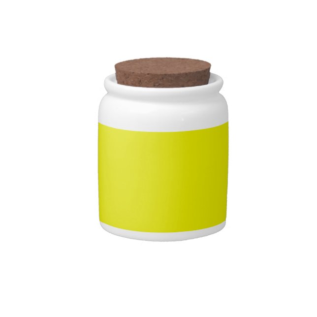 Aureolin (solid color)  candy jar (Front)