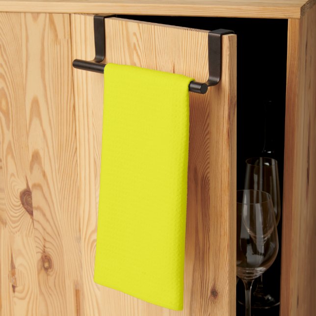 Aureolin (solid color)  kitchen towel (Thirds Fold)