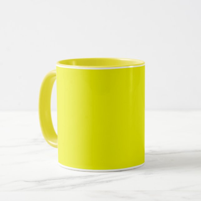 Aureolin (solid color)  mug (Front Left)