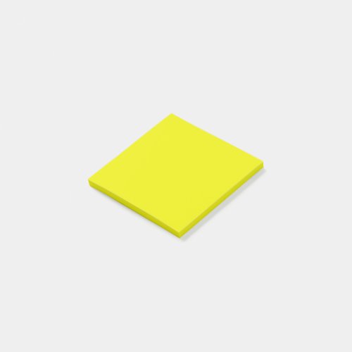 Aureolin solid color  post_it notes