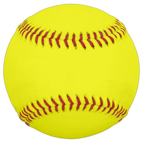 Aureolin solid color  softball