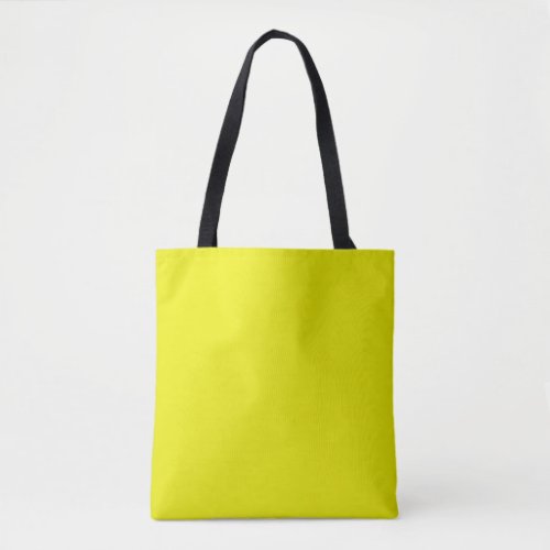 Aureolin solid color  tote bag