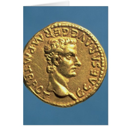 Aureus  of Caligula  bareheaded Cards (Front)