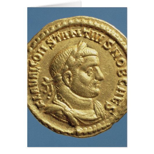 Aureus of Constantius I Caesar Augustus Cards (Front)