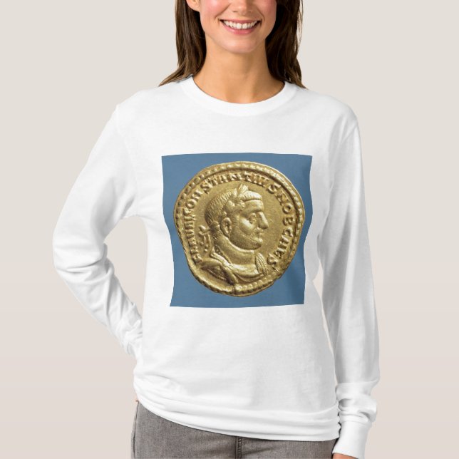 Aureus  of Constantius I  Caesar  Augustus T-Shirt (Front)