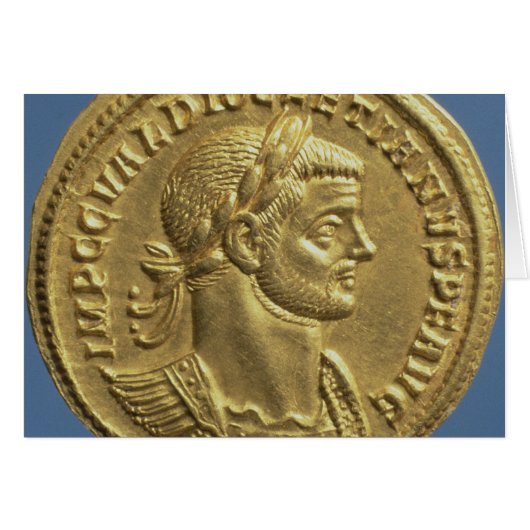 Aureus of Diocletian cuirassed (Front Horizontal)