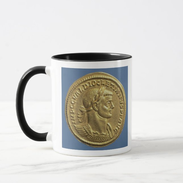 Aureus  of Diocletian  cuirassed Mug (Left)
