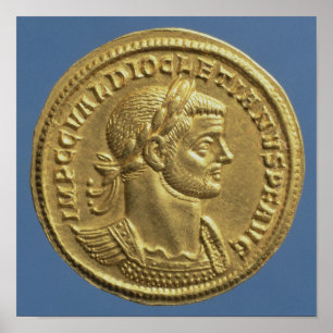 Aureus of Diocletian cuirassed Poster