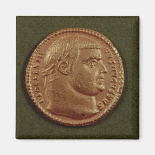 Aureus of Diocletian wearing a laurel wreath Magnet